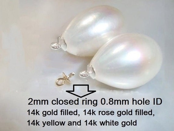 9-11x8.0-9mm, 2 Pcs, Freshwater Pearl, Top Drilled Fresh