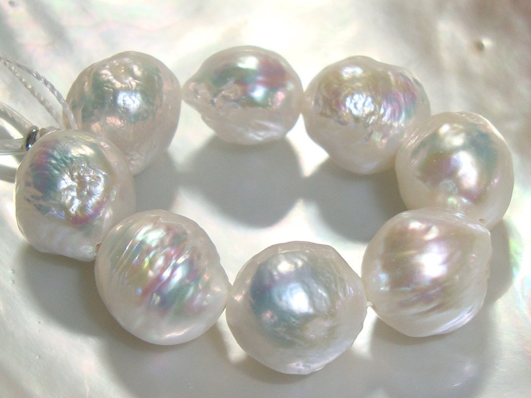8 Pcs, 12.5-13.5mm, Kasumi Like Ivory Creamy White