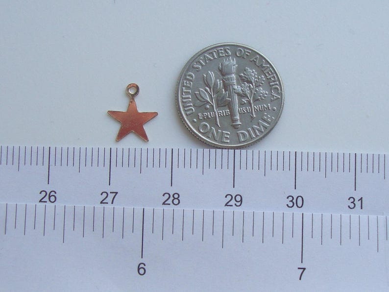 14K Gold Filled Tiny Star Charm 4 pcs PC-0247 8mm
