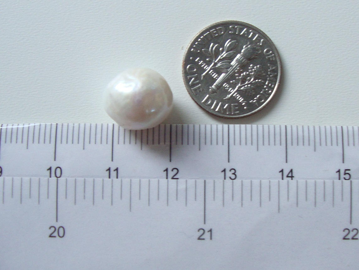 PEARLSHELL★VENUSBODYSERUM MILKYBODYSERUM Bulk 10 Pcs, 10-10.5mm, 2.0mm Hole, Kasumi Like Creamy White