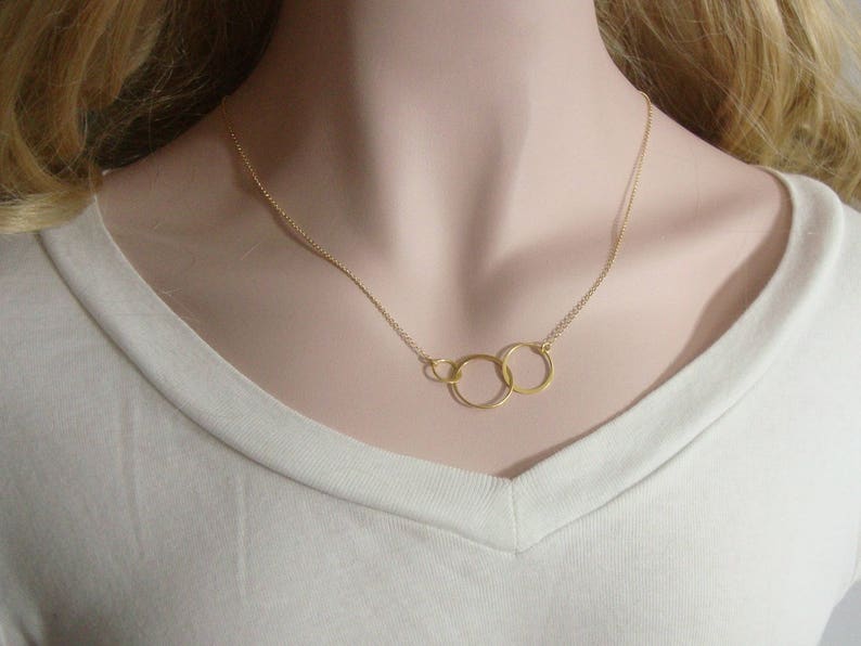 Past Present Future Half Hammered Triple circles Link Infinity L3720 925 Sterling Silver 3 Eternal Circles Bulk 6 pcs 37x20mm