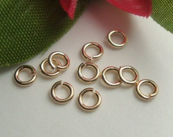 20 pcs, 3mm, 22ga gauge, 14k GOLD Filled Click and Lock Jump Rings, Made in USA