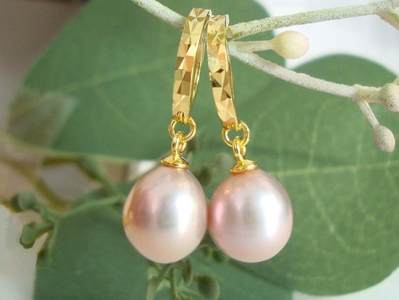 Charming 100% Natural Round 9 mm Creamy White Pearl 925 Sterling Silver Earrings Charming 100% Natural Round 9 mm Creamy White Pearl 925 Sterling Silver Earrings