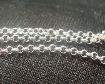 36インチ スターリングシルバー 1.5mm ロロチェーン ロブスター