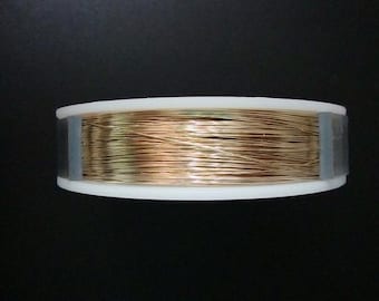 5-20 ft, 30ga gauge, 14k Gold Filled Wire, Half Hard, Made in USA