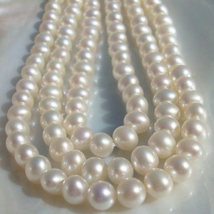 16 Strand, 5-5.5mm, 15% off sale, Lustrous Genuine Round Fresh Water Pearls, Creamy White Freshwater Pearl image 1