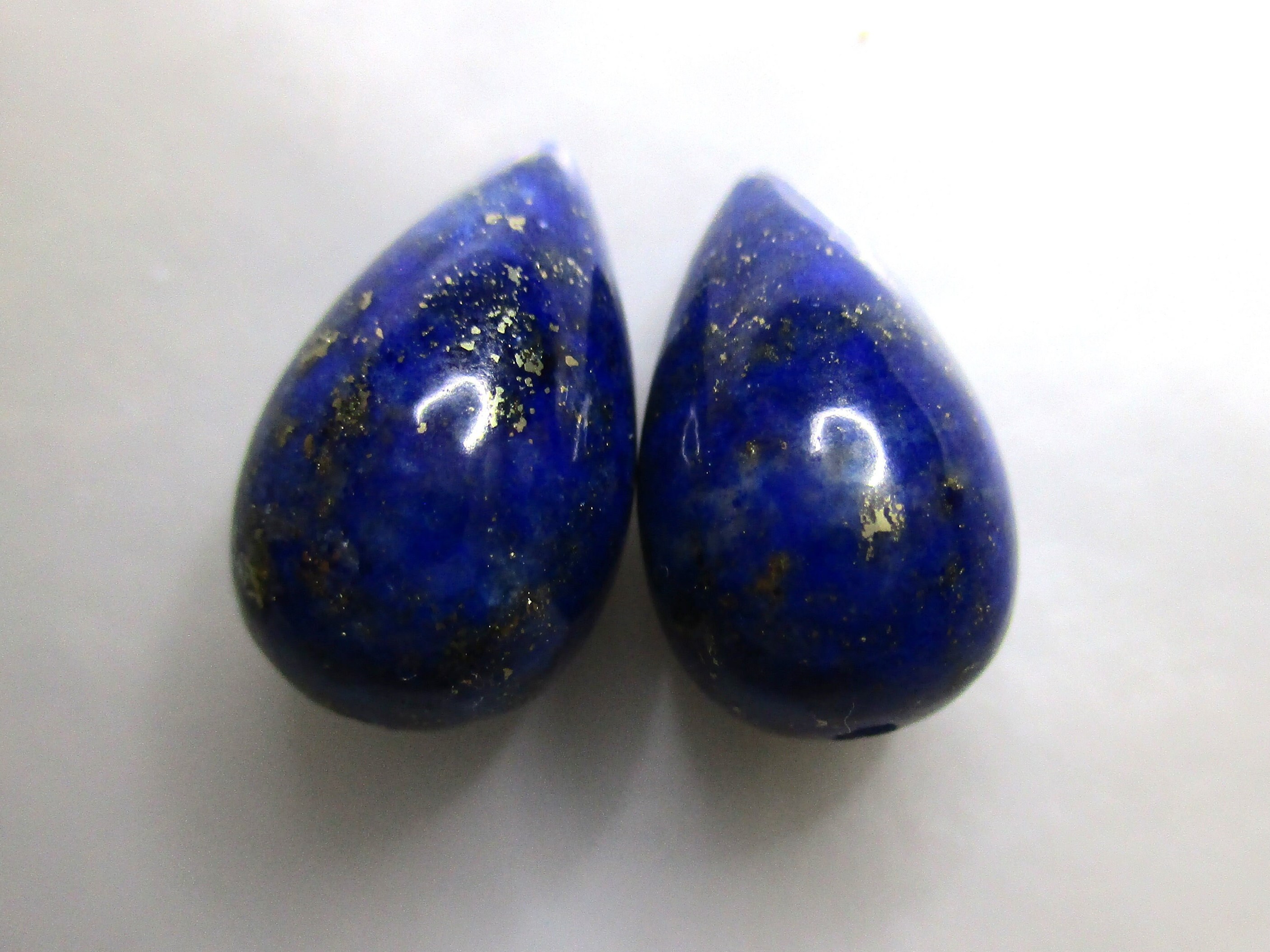 One Pair, 8x13mm, Royal Blue Lapis Lazuli Upside Down
