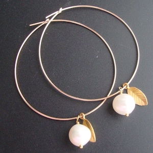 14k Gold Filled Beading Hoops Earwires, 45mm, 21 gauge, 2 inches, 2 pcs
