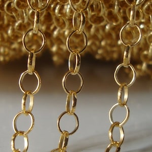 14K Gold Filled Belcher Chain, Chain by the foot, Bold and Beautiful, 6% sale 5 feet, 2.8x3.1mm, 26 gauge thick
