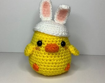 Chick in a Bunny Hat (Free Shipping)