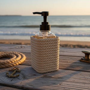 3D Printed Rope Soap Holder | Bath & Body Works Soap Sleeve | Nautical Bathroom Decor