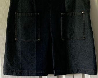 W by Worth Women's Bermuda Denim Skirt Blue Size 6 Casual Stretch