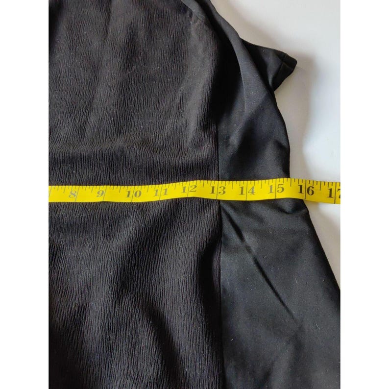 Anthropologie Sugar + Lips Zipper Sleeveless Fitted Sheath Dress Black SZ Large afbeelding 9
