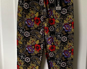 DOCELE Women's Vintage Floral Pajama Pants Multicolor Size One Size
