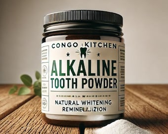 Charcoal Tooth Powder | Re-mineralizing Jungle Vegan Blend | Chemical-Free • 100% Herbal Organic • Oral Gum Health + Whitens | Fluoride Free