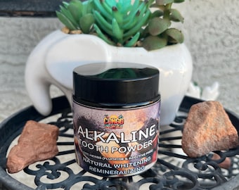 Polvo dental alcalino: blanqueador natural, pasta dental a base de hierbas