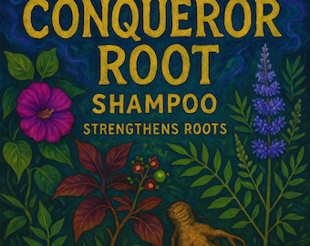 Conqueror Root Shampoo Body Wash  - Magical Victory Bodywash Hoodoo Wicca High John Tua Tua Ayahuma Solomons Seal Sea Moss + Coconut