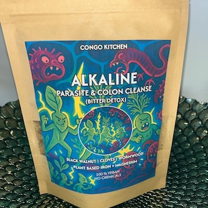 Parasite Pills Bitter Detox | Clove, Cascara Sagrada, Prodigiosa, Wormwood, Black Walnut | Gut Liver & Colon | Iron + Magnesium | Alkaline
