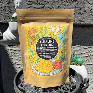 Alkaline Vegan Egg Mix: Superfood Blend with Mushrooms & Sea Moss