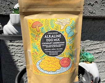 Alkaline Vegan Egg Mix: Superfood Blend with Mushrooms & Sea Moss