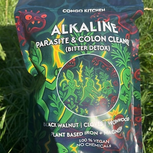 Alkalische parasiet- en dikke darmreinigingsthee, pillen bittere detox | Kruidnagel Cascara Sagrada Prodigiosa Alsem Zwarte Walnoot | Darmlever