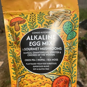 Vegan Burger & Egg Patty Mix: Chickpea, Mushroom, Sea Moss Superfood