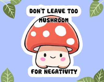 Mushroom Sticker | Fun & Playful Design | Perfect for Laptops, Water Bottles, and More!