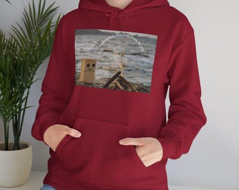 Fire Hoodie, Burning Flames Sweatshirt, Hot Fire Design Hoodie, Blaze Pullover, Inferno Jumper, Fire Lover Gift