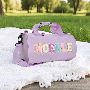 Personalisierte Tanztasche, Gymnastik Seesack, individuelle kleine Tanztasche Geschenk für Nichte Tochter, Geburtstagsgeschenk für Mädchen, Reisetasche