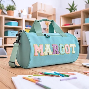 Tanztasche personalisiert, Gymnastik Seesack, Jubeltasche Nichte Tochter, Geburtstagsgeschenk für Mädchen, Weekender Tasche Reisen