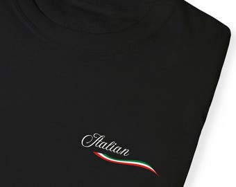 Italian T-Shirt, Unisex Comfort Colors Garment-Dyed Tee, Italian Flag Shirt, Italian Pride, Italian Man Gift, Italian Friend Gift, Italian