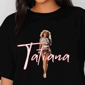 Tate McRae Tatiana Unisex Cotton Tee, Miss possessive Tour Shirt, Concert T-Shirt Merch, T8 Fan Gift, It&#39;s Ok I&#39;m Ok, Tater Tot, Sports Car