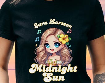Zara Larsson Midnight Sun T-Shirt, Midnight Sun Tour, Concert, Zara Show, Zara Fan Merch, Hibiscus Flower Tee, Lush Life, Symphony, Wow