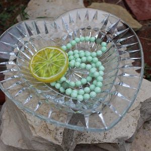 Beautiful Heart Bowl, Heart Shaped Bowl, Decorative Bowl, Vintage Glass Heart Bowl