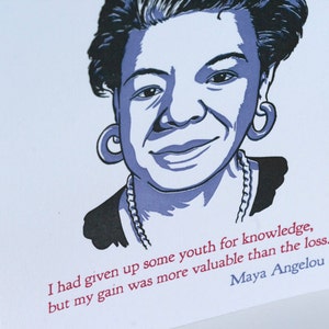 SALE Happy Birthday Letterpress card Maya Angelou Quote 60% off image 3