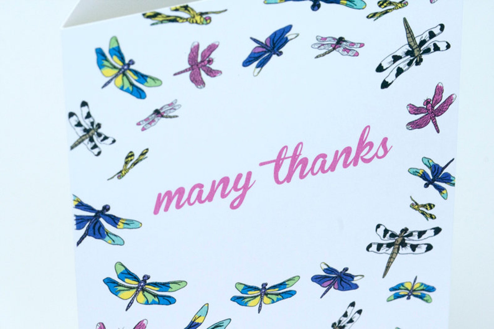 SALE thank You Greeting Card Dragonfly 50% Off - Etsy