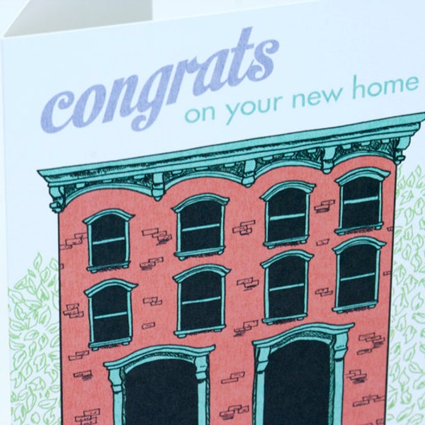 SALE - New Home Congratulations greeting card - Birdhouse - 50% off