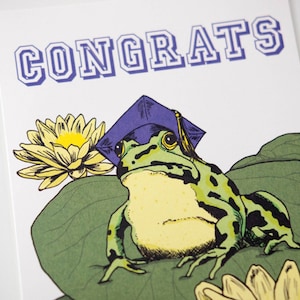 SALE - Graduation Congrats Frog-wenskaart: 50% korting
