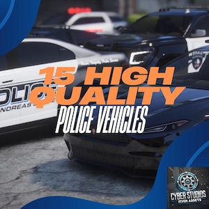 15 High-Quality Vanilla Police Vehicles – Custom Sounds & Lights