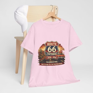 Route 66 Centennial 1926-2026 Tee | Vintage Roadtrip Graphic Shirt image 18