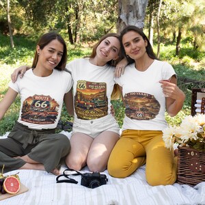 Route 66 Centennial 1926-2026 Tee | Vintage Roadtrip Graphic Shirt image 20