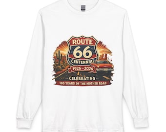 Route 66 Centennial 1926-2026 Long Sleeve T-Shirt | Celebrating 100 Years
