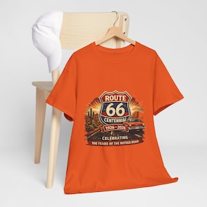 Route 66 Centennial 1926-2026 Tee | Vintage Roadtrip Graphic Shirt image 7