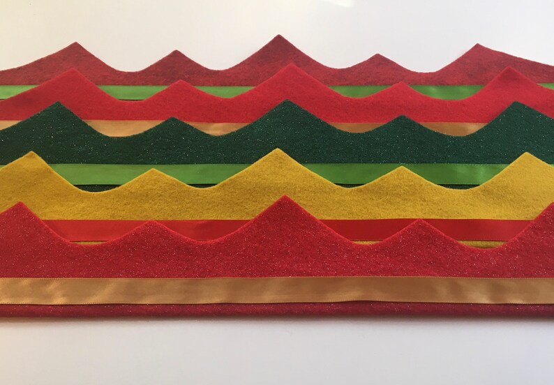 mara felt crown with adjustable ribbon tie. ready to ship in image 2