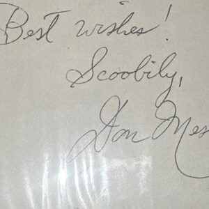 Synchronsprecher Don Messick Autogramme signierte Scooby Doo Karteikarte 90x150 mm