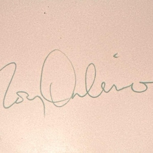 Oh Pretty Woman Singer Roy Orbison signierte Karteikarte