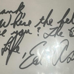 Ed Anser Mary Tyler Moore Show Autogramm Karte