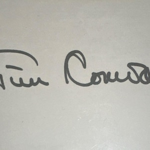 Raro Tim Conway autografado “The Tim Conway Show” cartão de índice 3x5