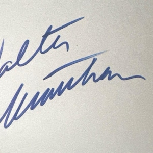 Walter Matthau Signierte Karteikarte