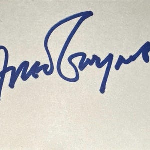 Fred Gwynne Autógrafo Herman Munster The Munsters Cartão de Índice Autografado
